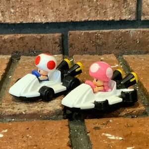Mcdonalds Mario Cart Toad And Toadette Racing Figures 2022